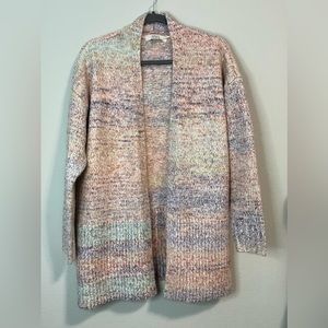 LOFT Multicolor‎ Wool Blend Winter Sweater Cardigan Women’s Medium